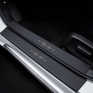 For BYD Leopard 5 Car Door Sill Leather Stickers Rotection Plate Threshold Rear Bumper Trunk Denza B5 Accessories 10 Pieces