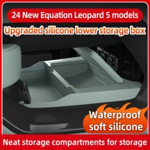 For Fang Cheng Bao Bao 5 Center Console Lower Storage Box, Custom Fit Non-Slip Silicone Organizer Tray, Interior Modification