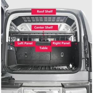 Molle Panel Trunk Organizer Heavy-Duty Aluminum Cargo Rack Boot Space Saver for BYD Fang Cheng Bao Leopard 5 Denza B5 2024 2025