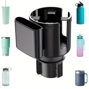 Car Cup Holder Expander Cupholder Adapter Multipurpose Auto Interior Expandable Organizer Storage Accessories With Phone Holder