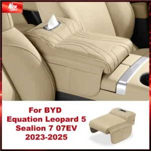 For BYD Equation Leopard 5 Sealion 7 2023-2025 Car Armrest Box Height Increase Pad Protective Cover Storage Bag Car Accessories